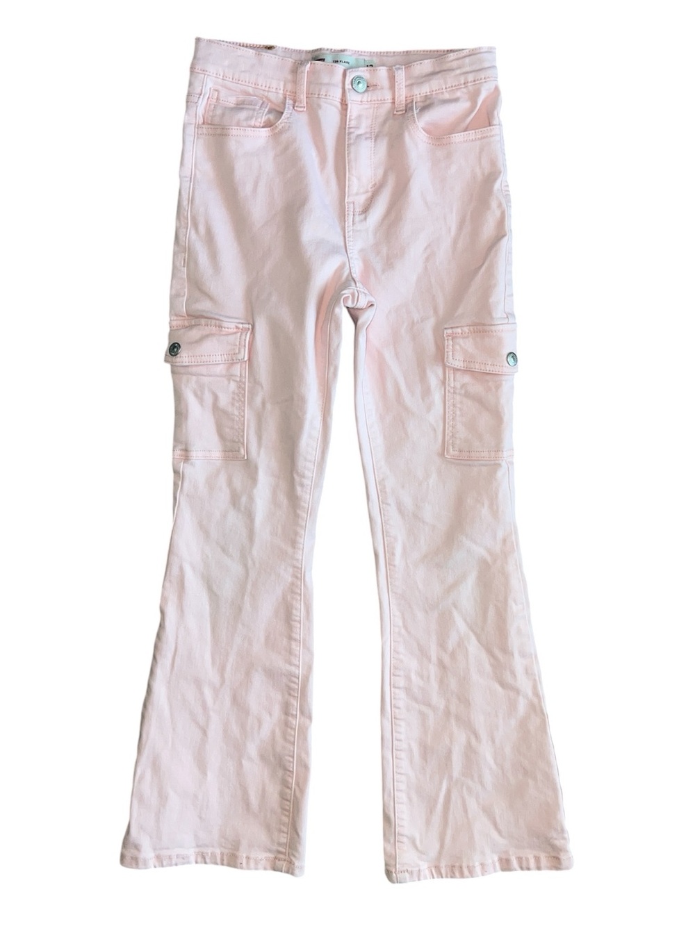 Levi's Light Pink Cargo Flare Jeans for Kids Size 12